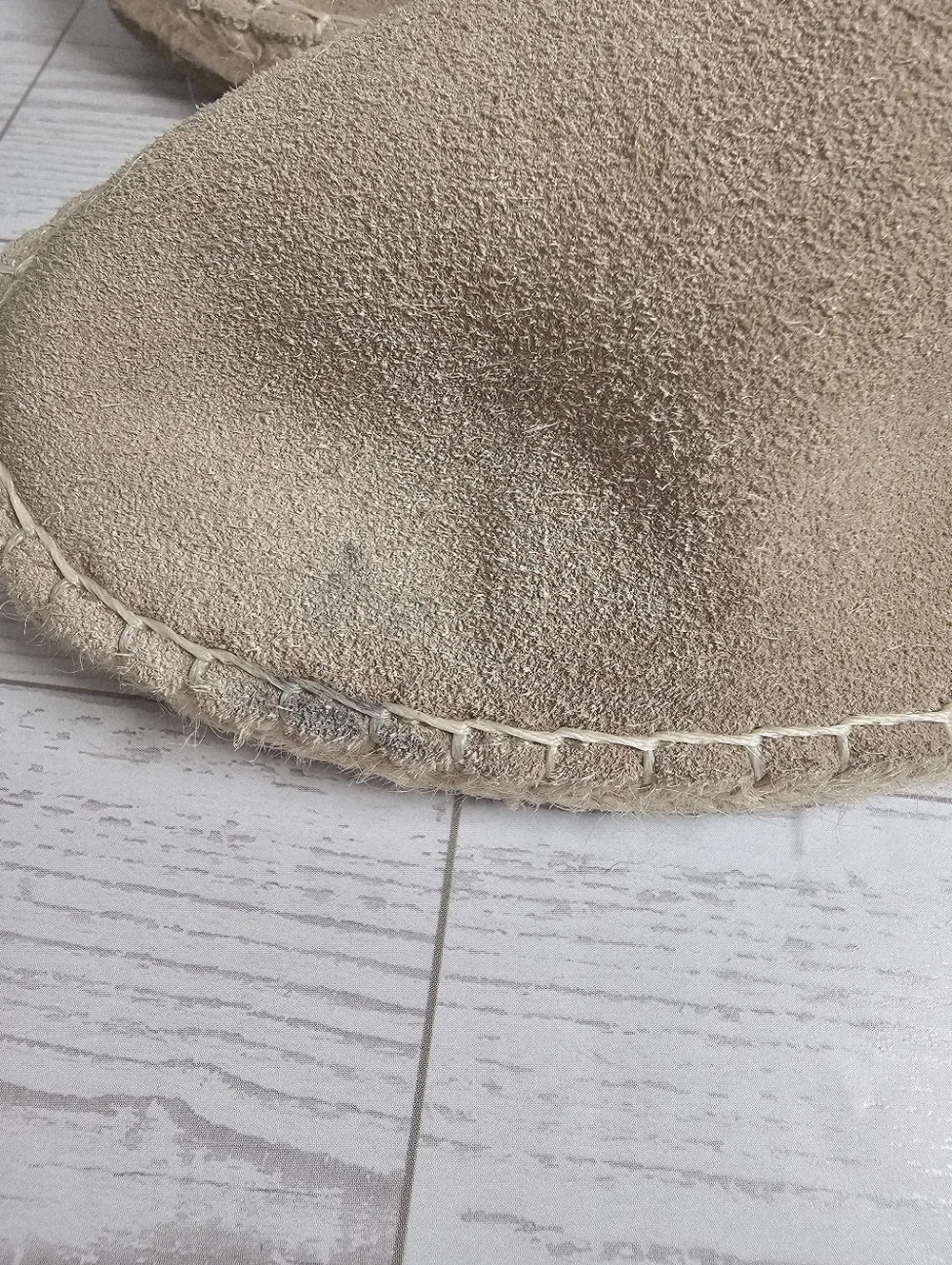 ZARA Suede Espadrilles Beige Slip-On Shoes Size 5.5 US / 38 EU NWT NO BOX